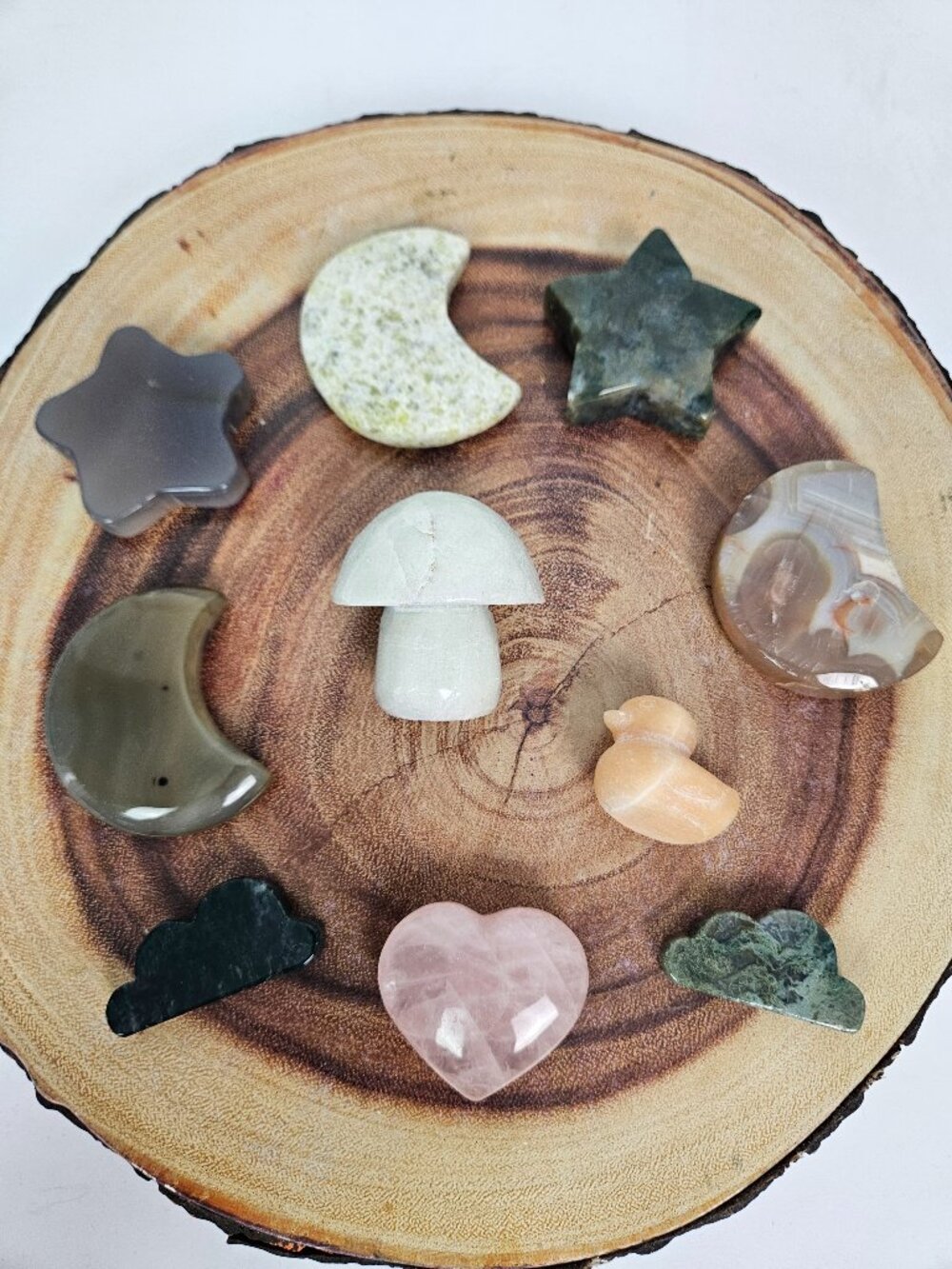 Bundle of 10 Assorted Crystal Stone Carving Set
